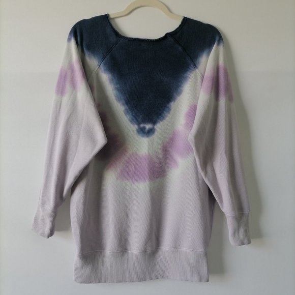 Aerie Womens Multicolor Long Sleeve Crew Neck Tie Dye Sweatshirts Top Size SX - Picture 4 of 7